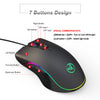 Glowing Wired Gaming Mouse with High Precision and Stylish Design