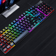 USB Luminous Wired Gaming Keyboard with Floating Keys and Fast Response